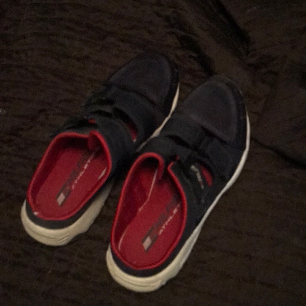 Blue shoes
